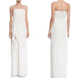 Worn once. White/ Ivory strapless dress.